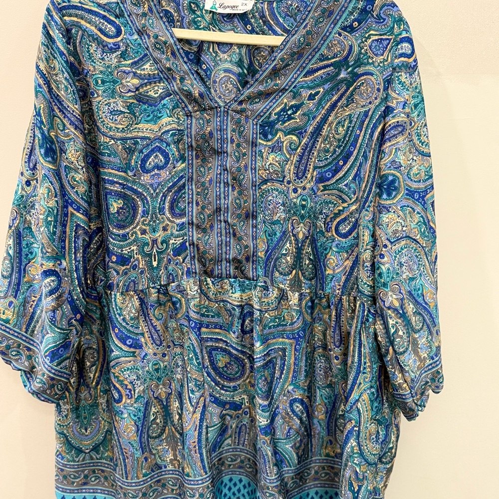 Paisley Print Women's Top